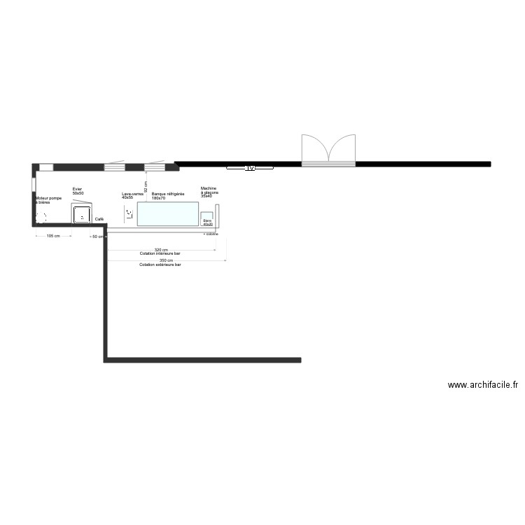 BAR positionnement. Plan de 0 pièce et 0 m2