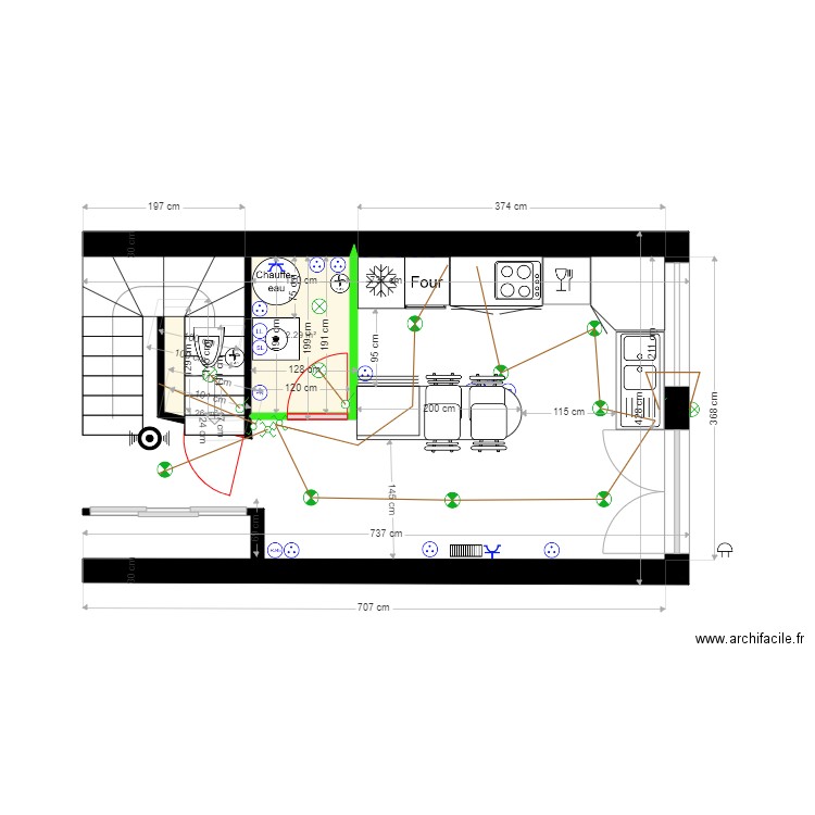 Cornebarrieu Plan coté cuisine meubles hauts. Plan de 0 pièce et 0 m2