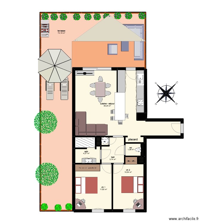 SIGHIER. Plan de 0 pièce et 0 m2