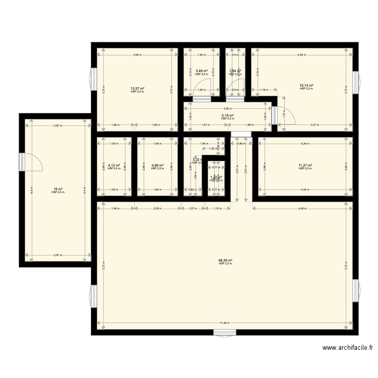 laluque foret one. Plan de 0 pièce et 0 m2