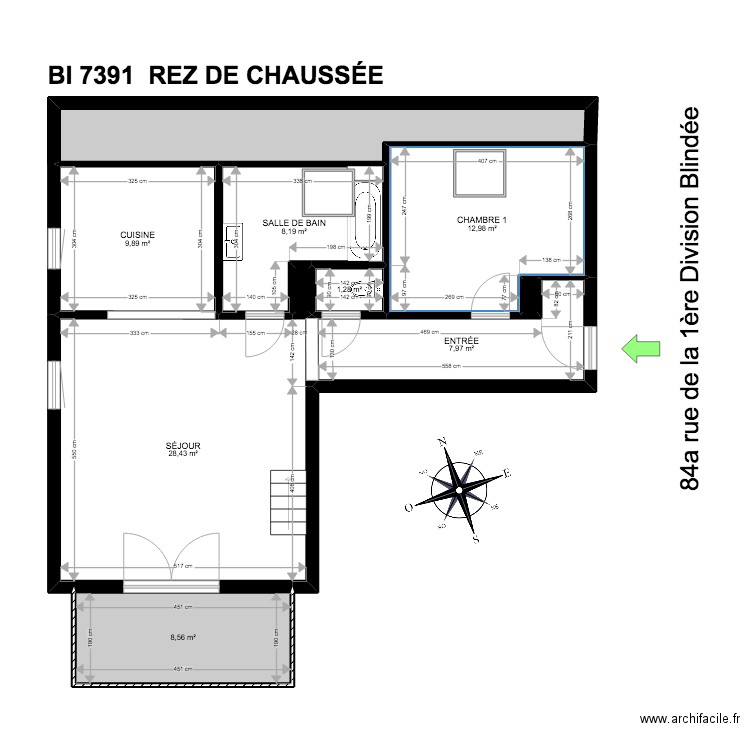 BI 7391. Plan de 24 pièces et 248 m2