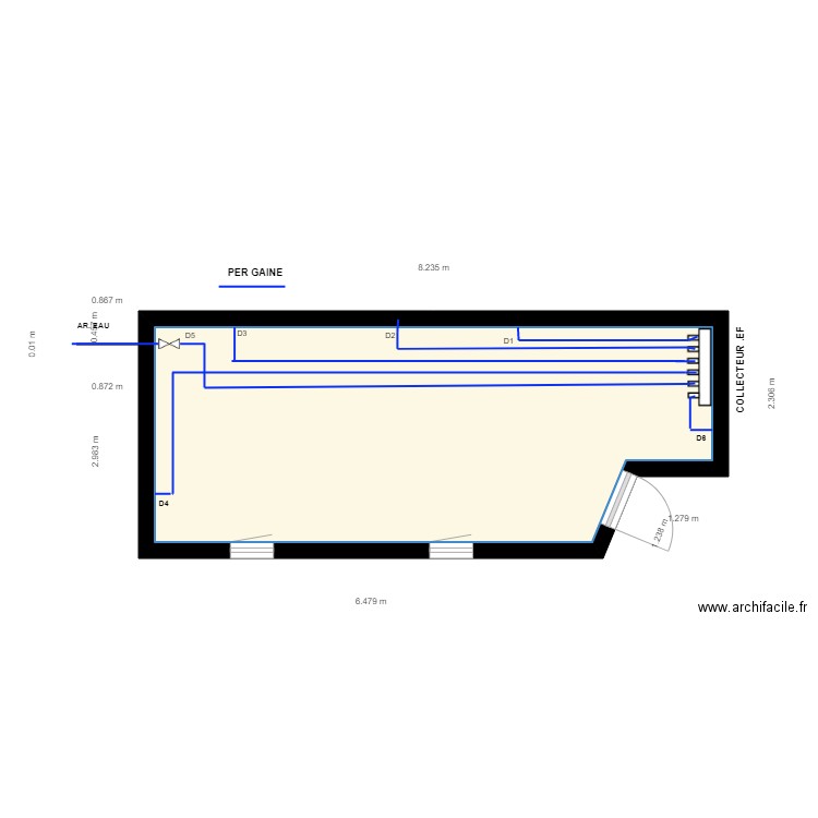 RESEAU SOUS DALLAGE 18 022020. Plan de 0 pièce et 0 m2