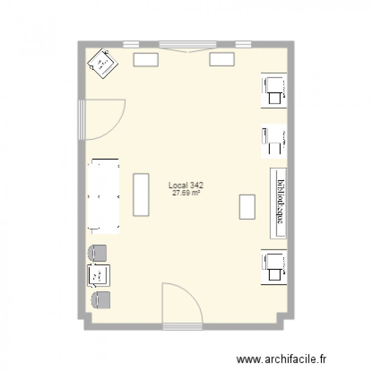 Local 342. Plan de 0 pièce et 0 m2