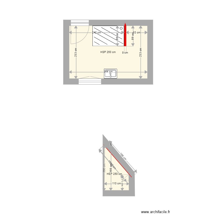 blondel. Plan de 0 pièce et 0 m2