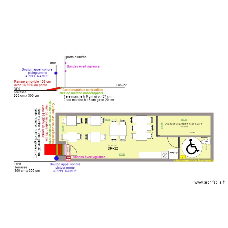 1929 APRES TRAVAUX. Plan de 0 pièce et 0 m2