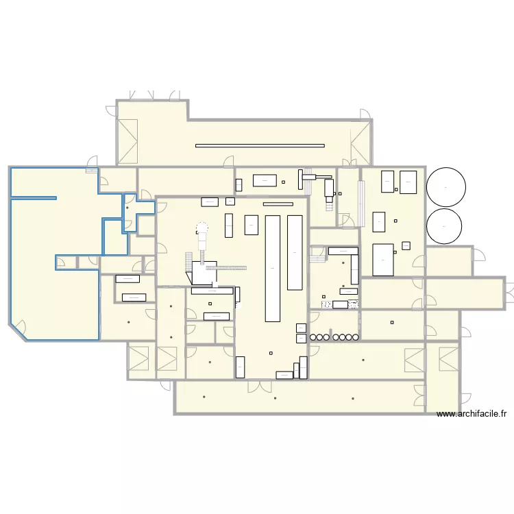 agrandissement rdc. Plan de 