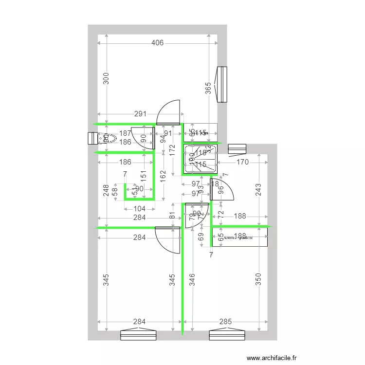 GAY CLOISONS ETAGE. Plan de 