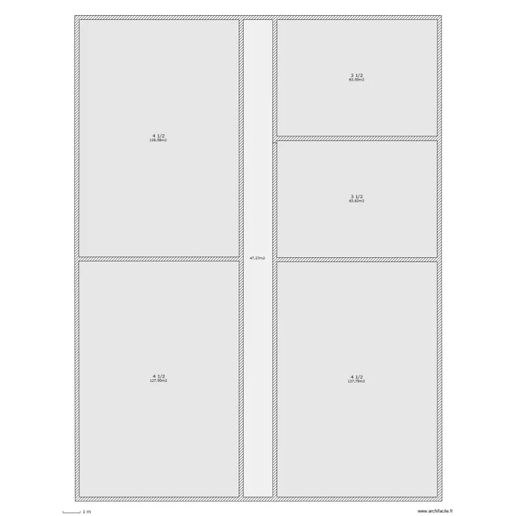 Coop 1 &eacute;tage. Plan de 