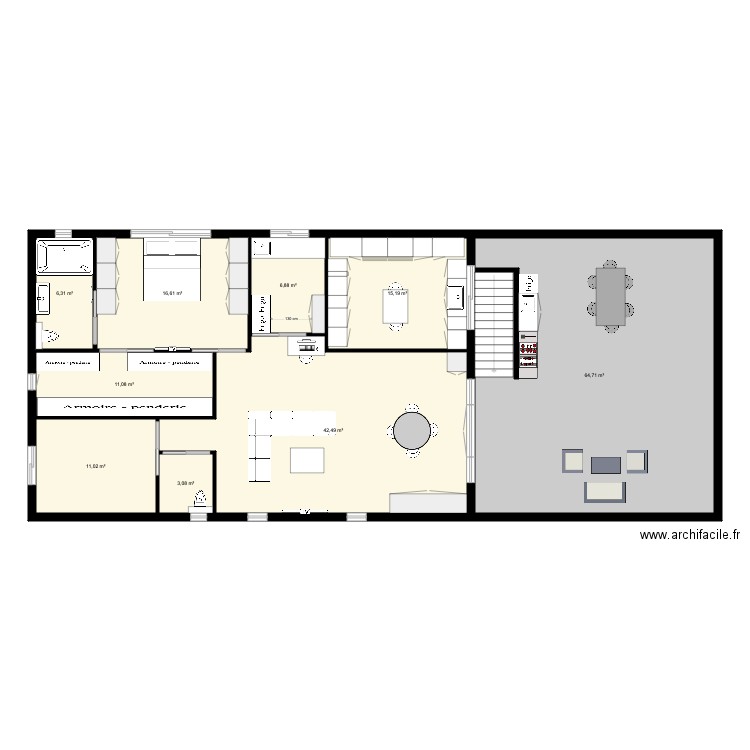 etage sardieu. Plan de 0 pièce et 0 m2