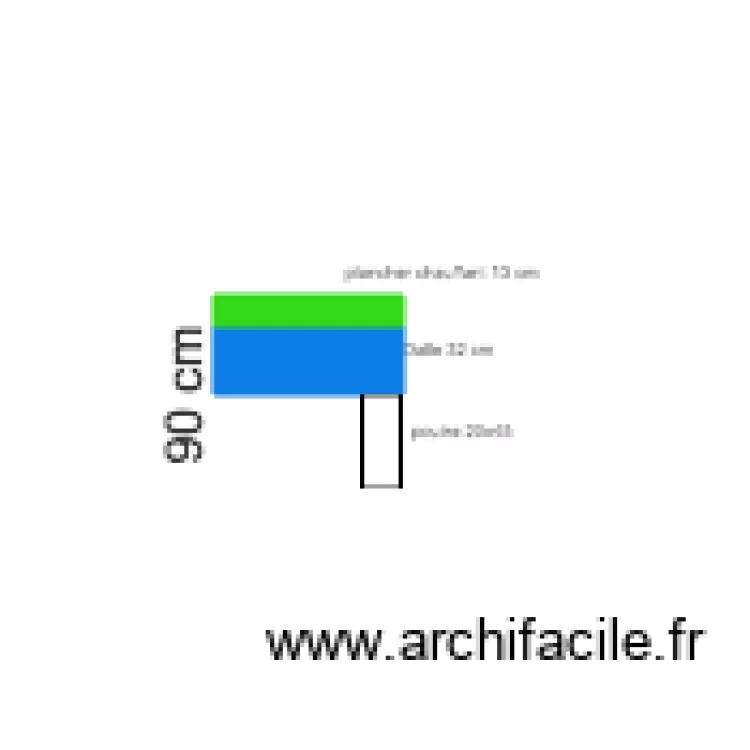 plancher Romain. Plan de 