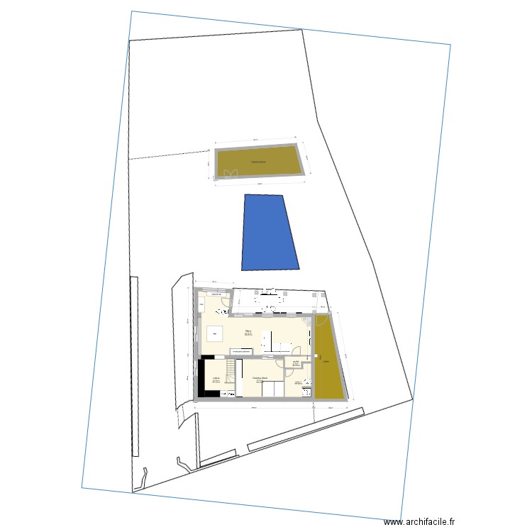 plan maison florac projet 2. Plan de 0 pièce et 0 m2