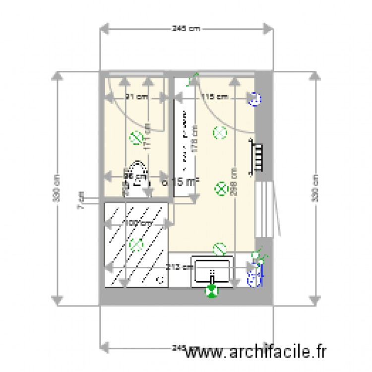 salle de bains 5. Plan de 0 pièce et 0 m2