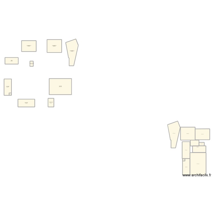 Appart. Plan de 19 pièces et 154 m2