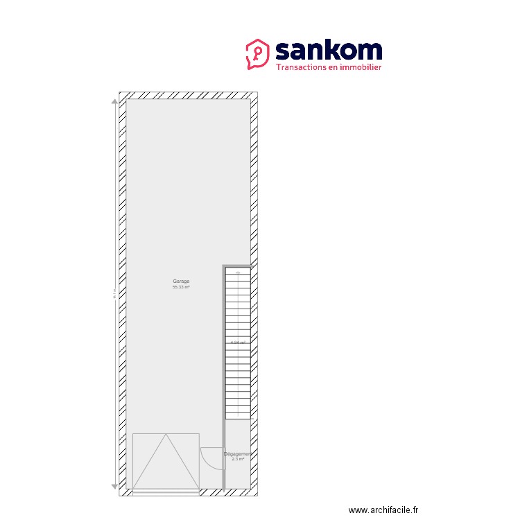 Plan M BONCOMPAIN RDC . Plan de 0 pièce et 0 m2