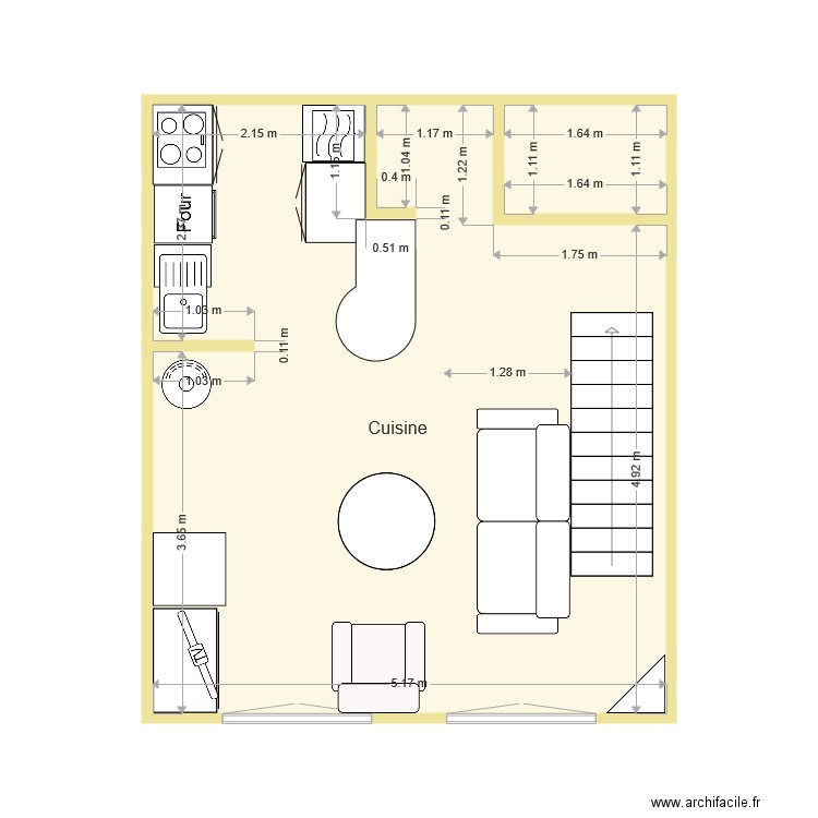 Cuisine Victor Hugo. Plan de 0 pièce et 0 m2