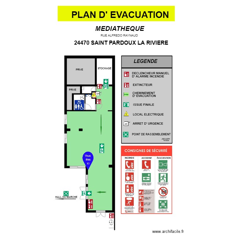 MEDIATHEQUE. Plan de 0 pièce et 0 m2