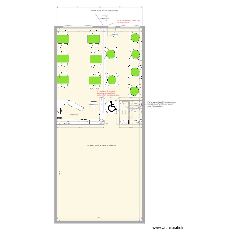 terre et mer. Plan de 5 pièces et 171 m2