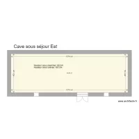 Plan cave sous s&eacute;jour chez rose