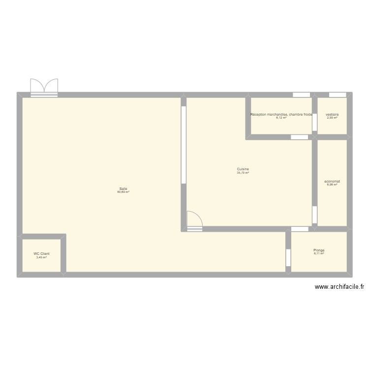 Restaurant. Plan de 0 pièce et 0 m2
