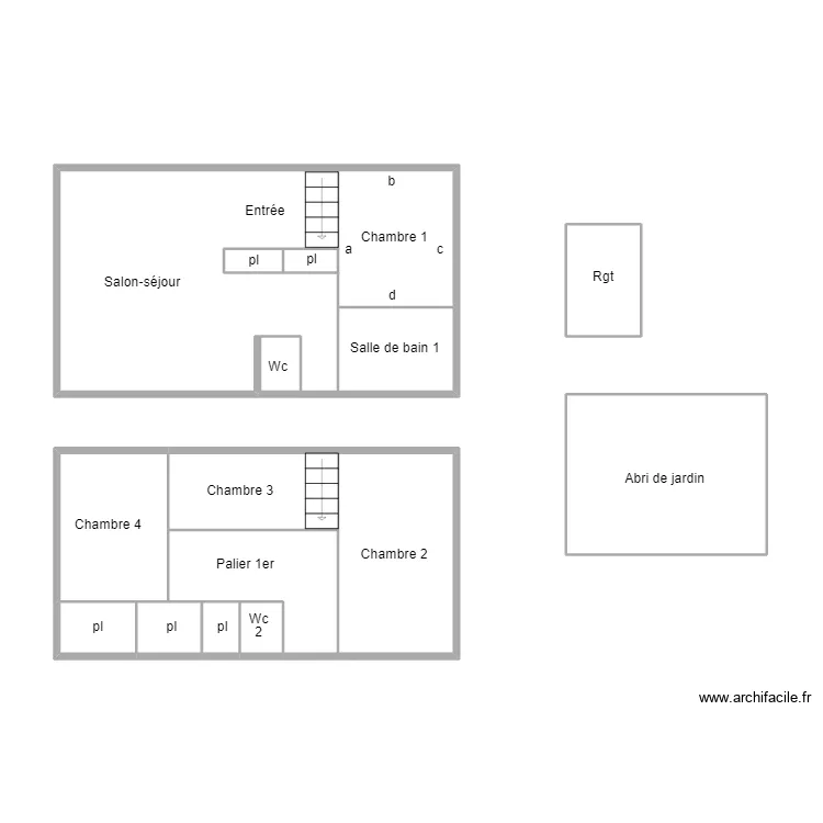 TREGUNC CARIOU. Plan de 