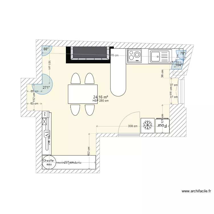20230122 CHAMAILLARD CUISINE. Plan de 