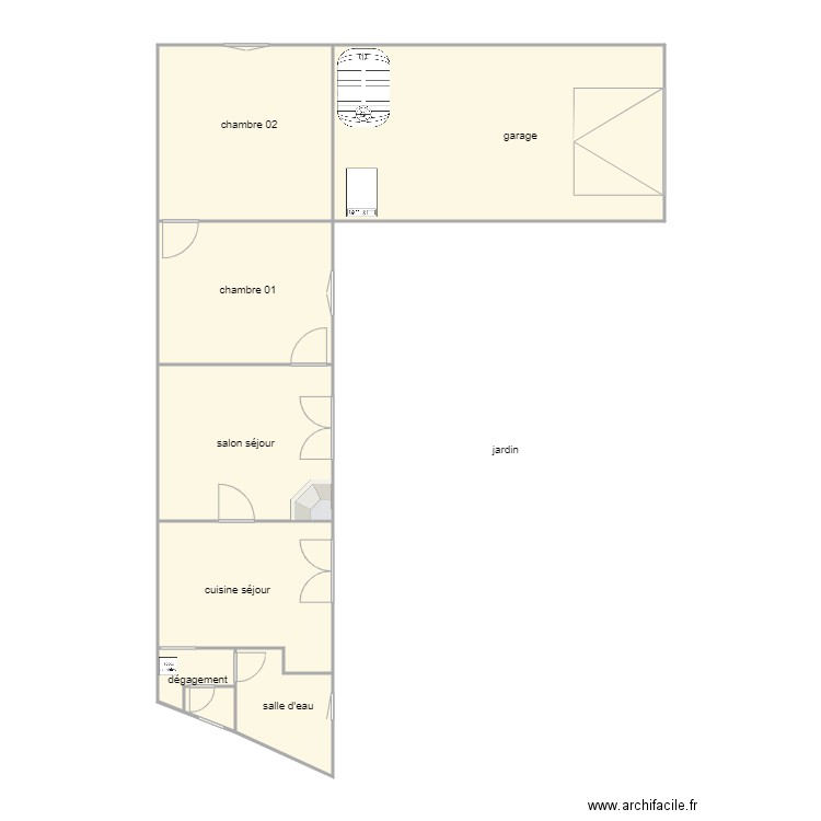  MANIOWSKI  1069 am. Plan de 7 pièces et 88 m2