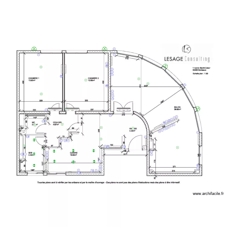 aur&eacute;lien &eacute;lectricit&eacute;. Plan de 