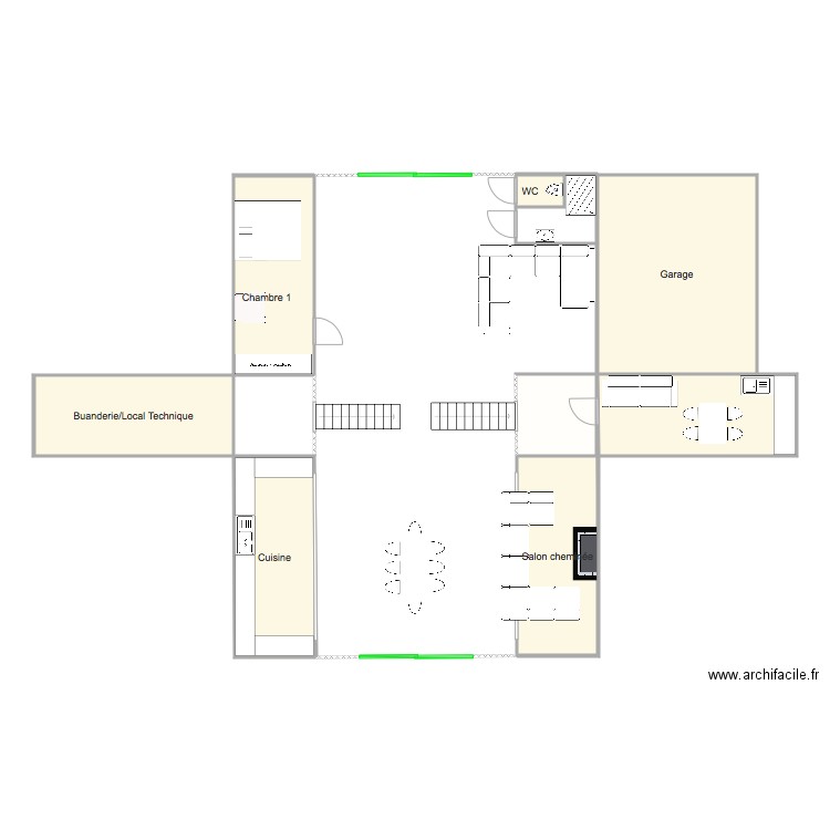 Adriance House RDC. Plan de 0 pièce et 0 m2