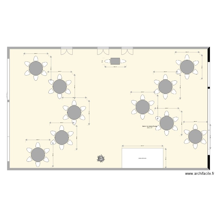 Salon La Lisiere Dorée Ste MESME version A. Plan de 0 pièce et 0 m2