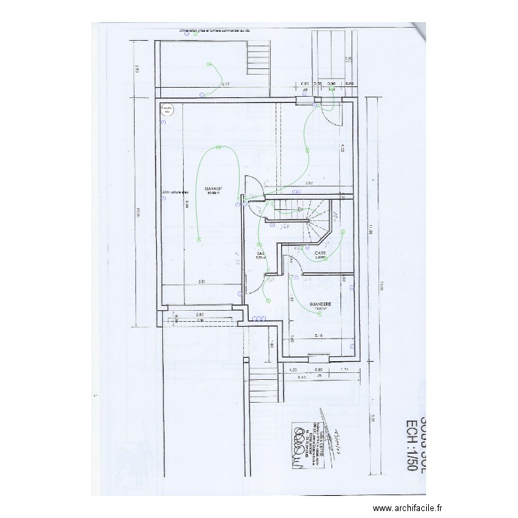 sous sol frugier. Plan de 0 pièce et 0 m2