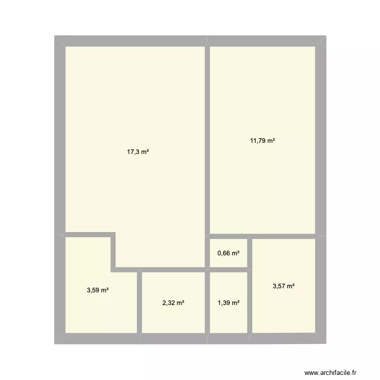 Appartement caravelle. Plan de 