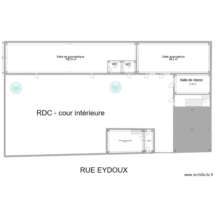 Ecole Bienheureux Abbé Fouque RDC - . Plan de 8 pièces et 430 m2