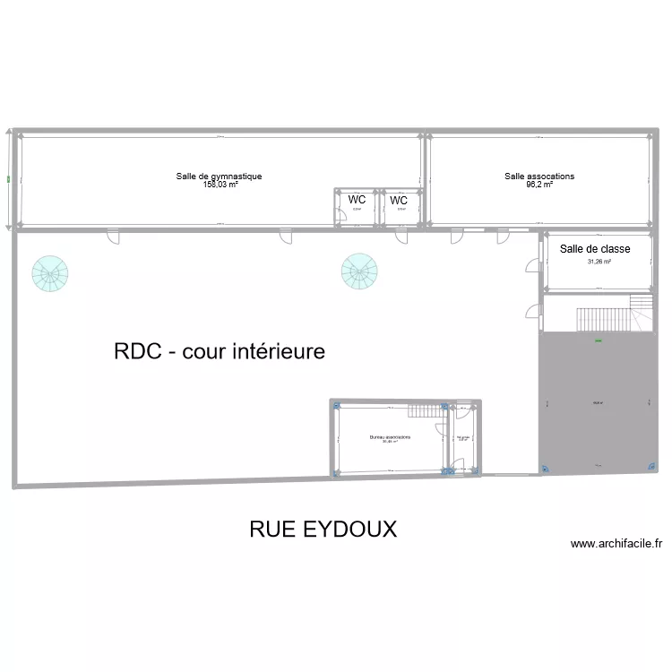 Ecole Bienheureux Abb&eacute; Fouque RDC - . Plan de 