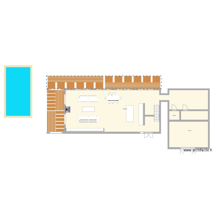 Test maison. Plan de 8 pièces et 326 m2