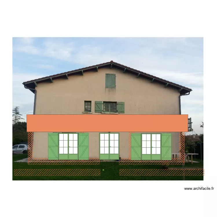 MAISON MONTAUBAN FACADE 2. Plan de 