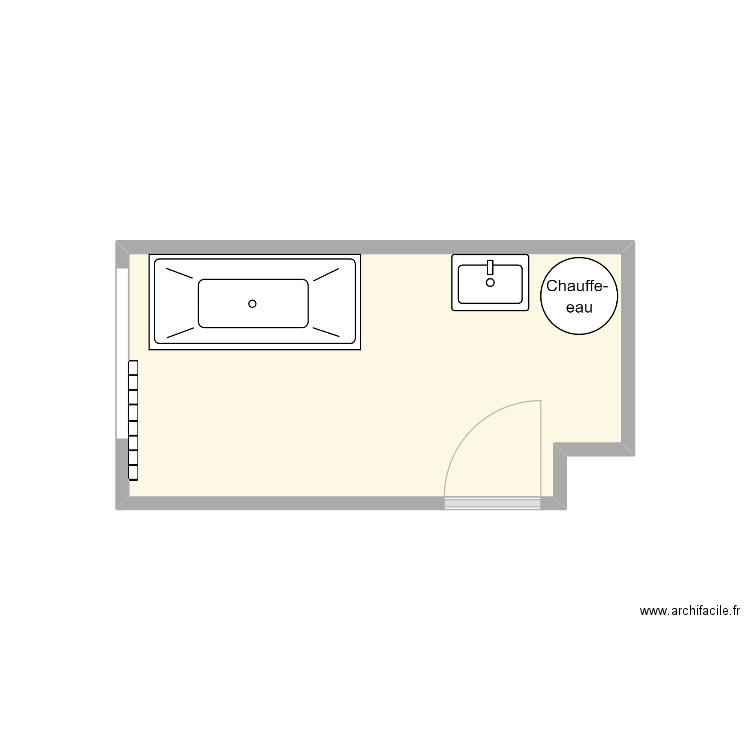 Divoux SDB existant. Plan de 0 pièce et 0 m2