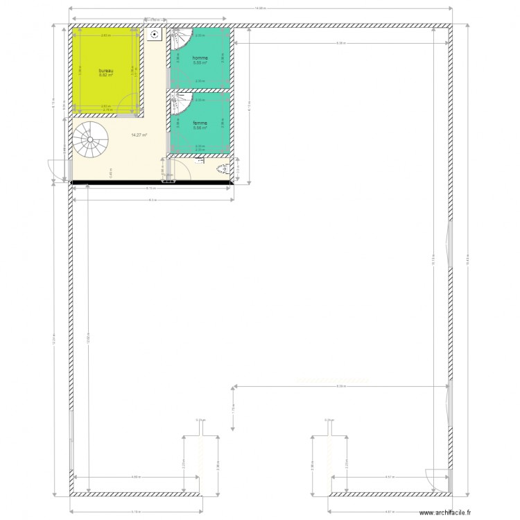 RESTAURANT BLAYE étage. Plan de 0 pièce et 0 m2