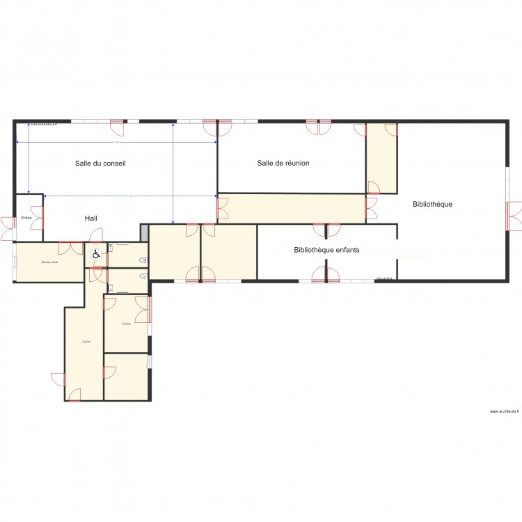 Projet nouvelle salle de conseil A3. Plan de 0 pièce et 0 m2