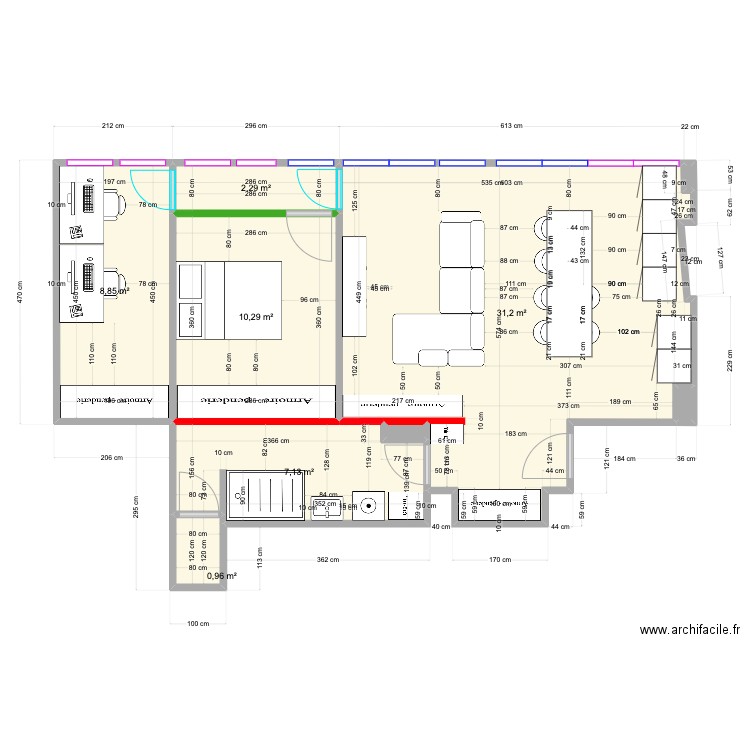 Maison Actuel ?. Plan de 9 pièces et 61 m2