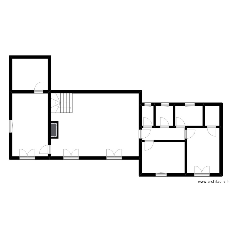 LAFARGUE. Plan de 17 pièces et 229 m2