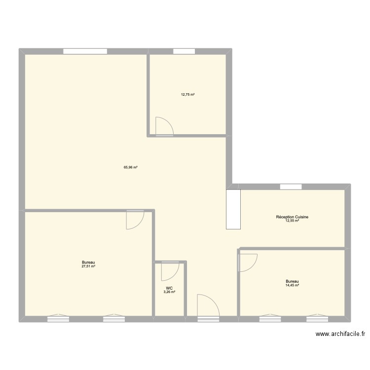 Oloron. Plan de 6 pièces et 136 m2