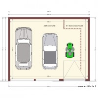 plan abri voiture et bois de chauffage