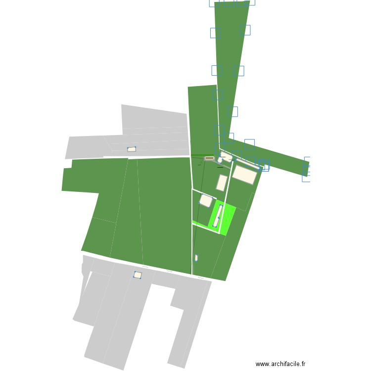 cadastre plan de masse carriere. Plan de 0 pièce et 0 m2