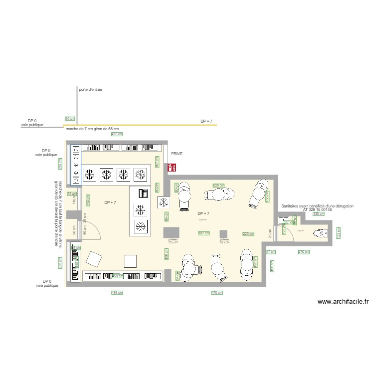 LA DUCHESSE ANNE AVANT TRAVAUX. Plan de 0 pièce et 0 m2