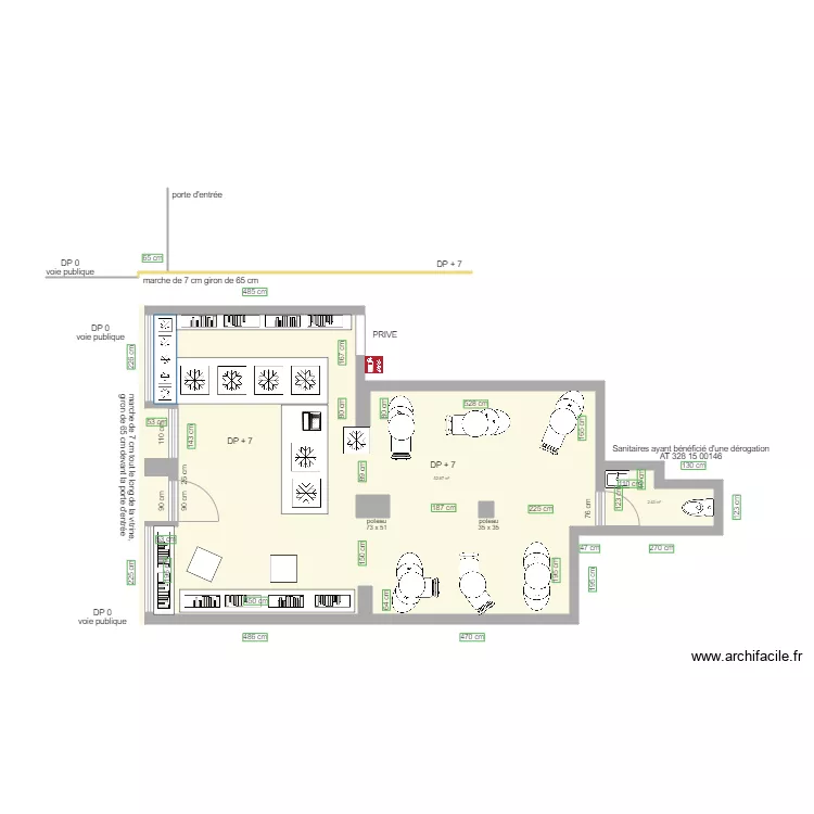 LA DUCHESSE ANNE AVANT TRAVAUX. Plan de 