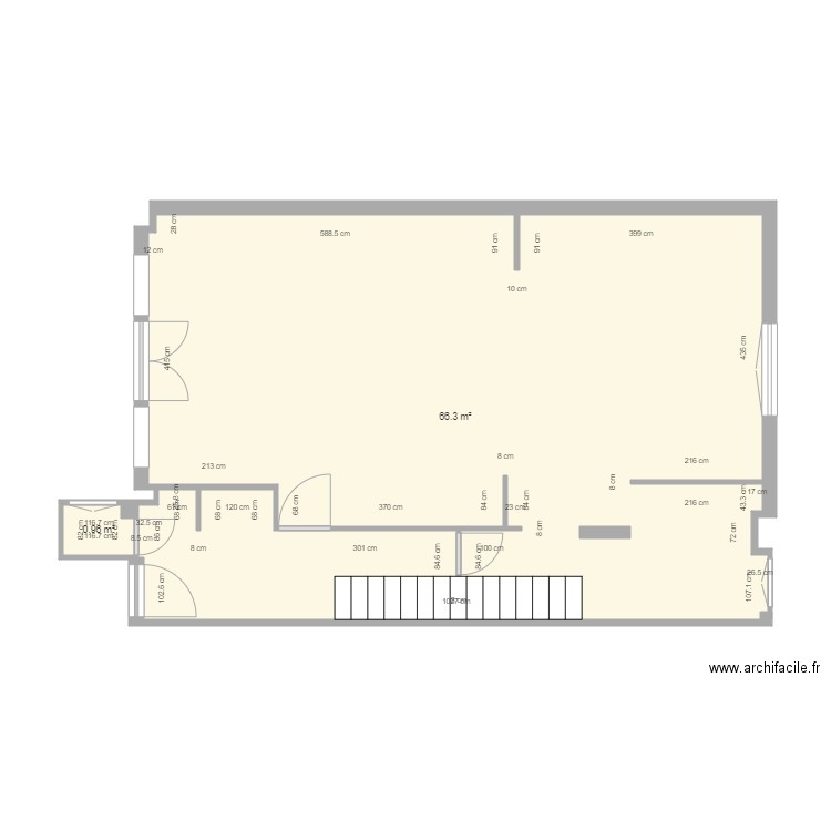 Passage Doisy RDC. Plan de 0 pièce et 0 m2