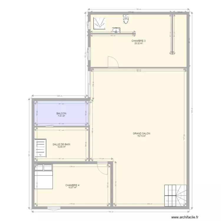 RUFISQUE V5 ETAGE. Plan de 