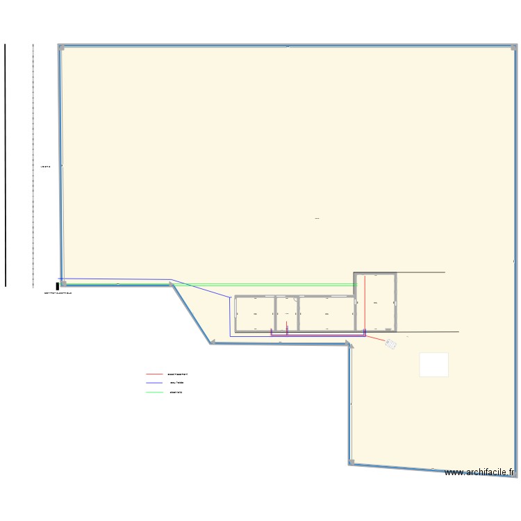 plan assainissement  et viabilisation. Plan de 0 pièce et 0 m2