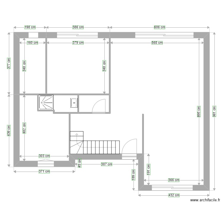 de oliviera v2. Plan de 28 pièces et 245 m2