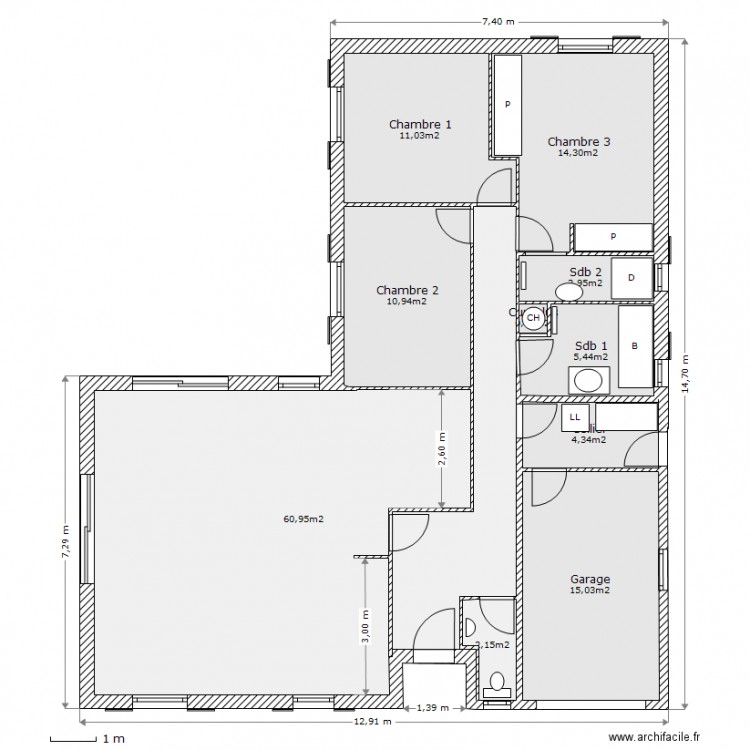 YUCCA entrée fermée. Plan de 0 pièce et 0 m2